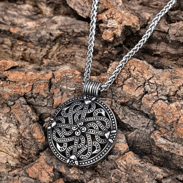Shield Sun Cross Pendant