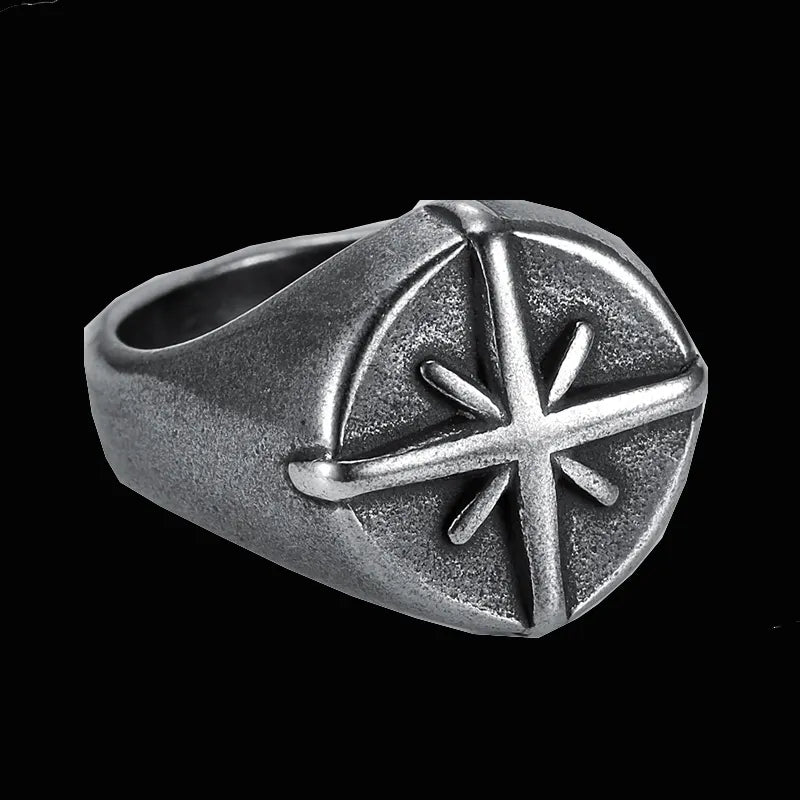 Silver Compass Ring