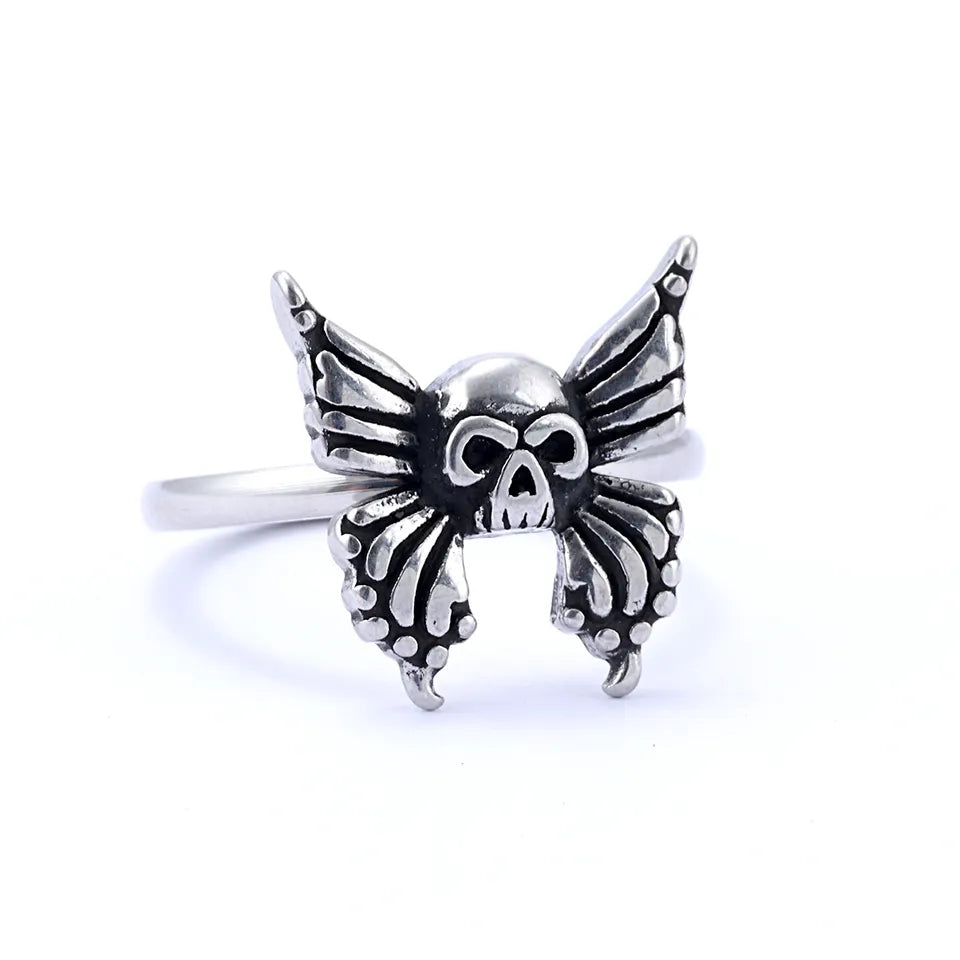 skull butterfly Ring
