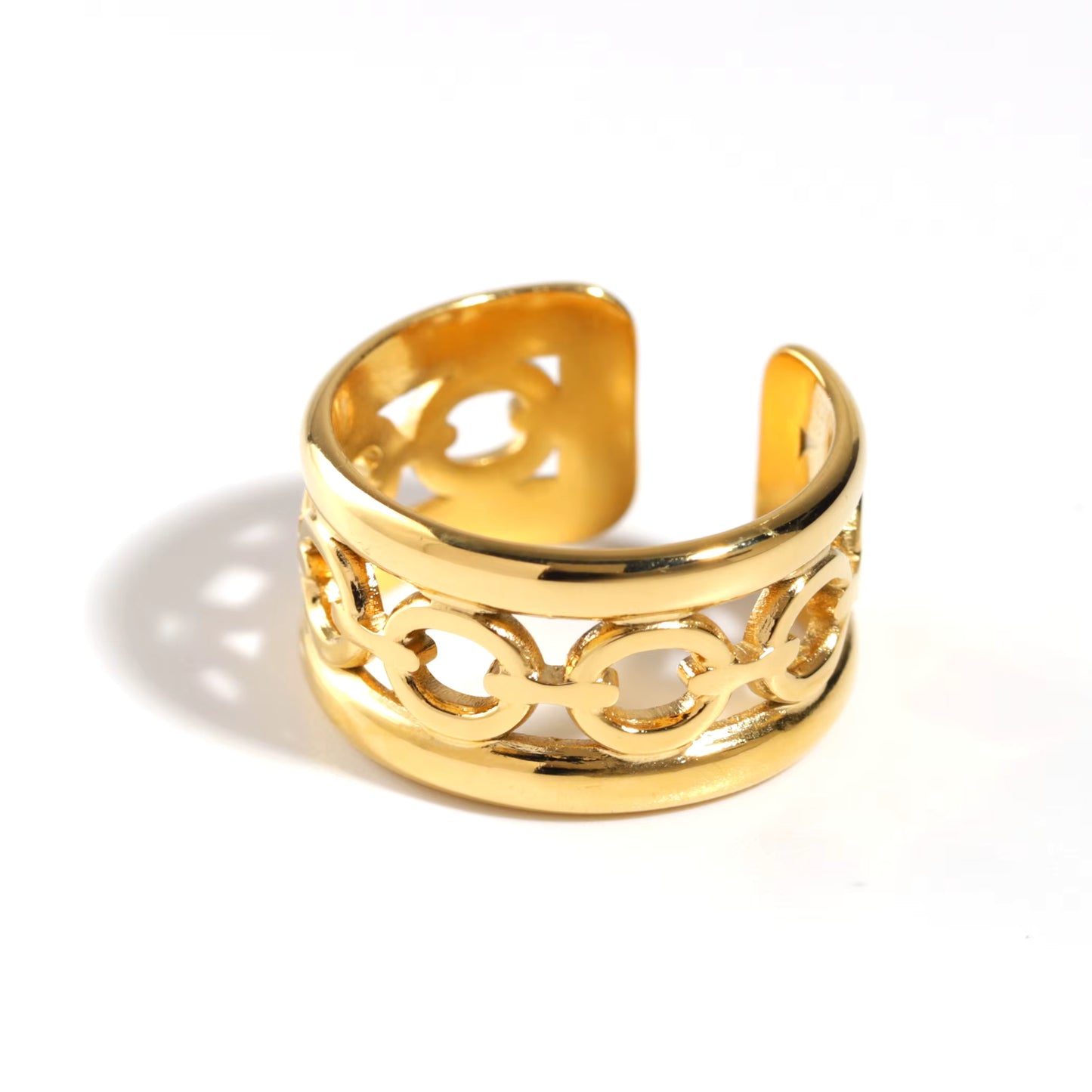 Open Gold Plated Ring