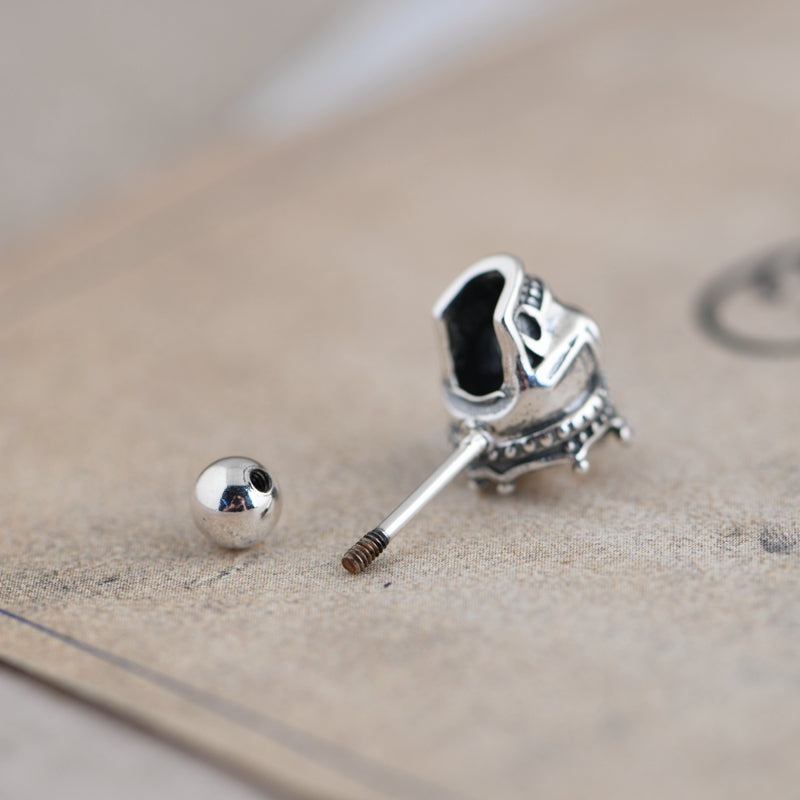 Crown Skull Earrings