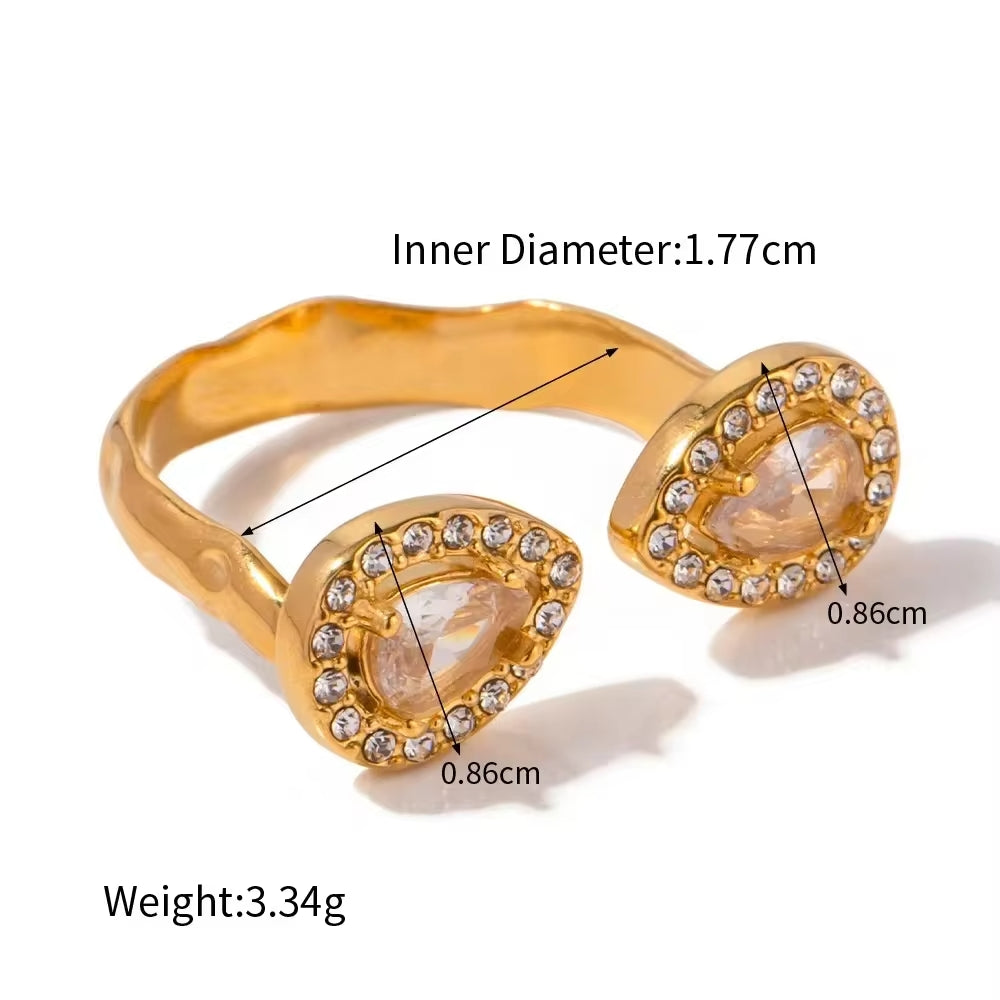 Gold-plated Cubic Ring