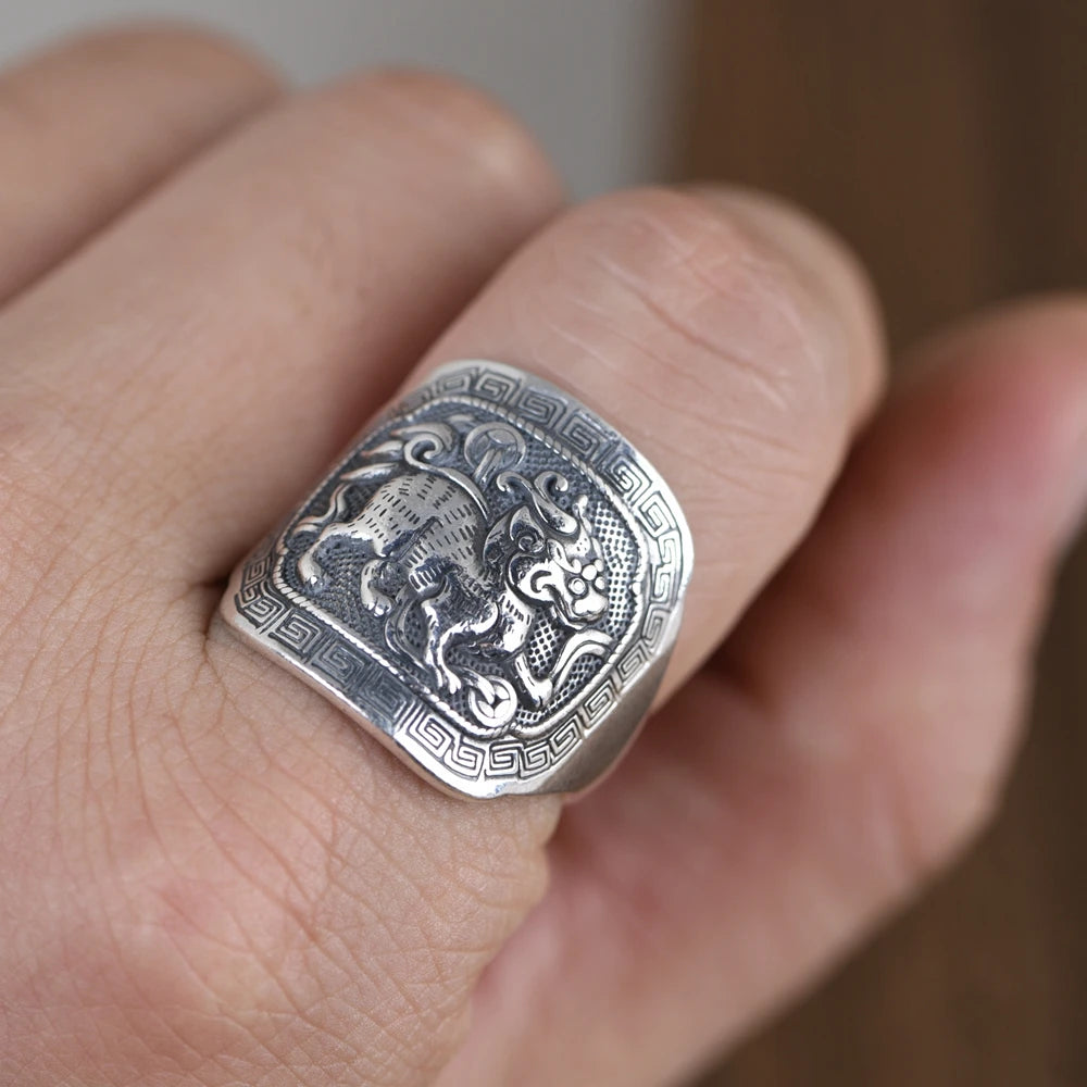 Sterling Unicorn Ring