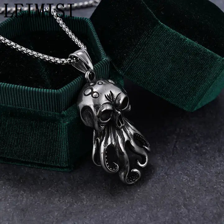 Octopus Skull Pendant