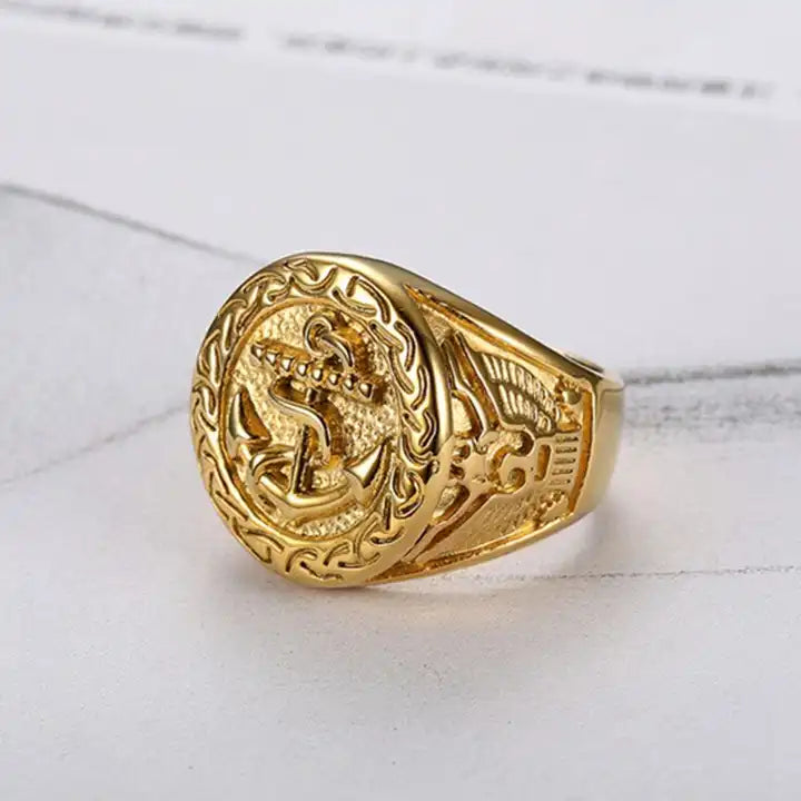 Gold Anchor Ring