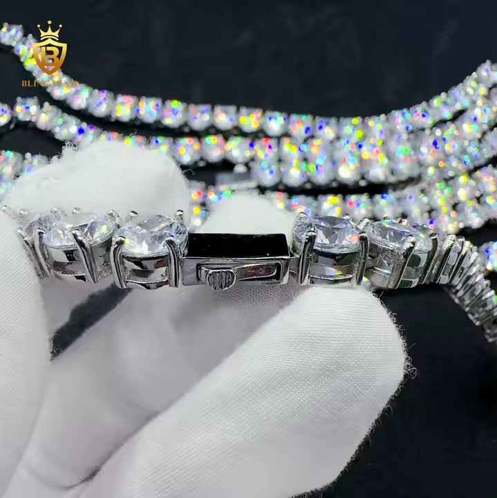 Tennis Chain - 8mm CZ Diamond, Stainless Steel