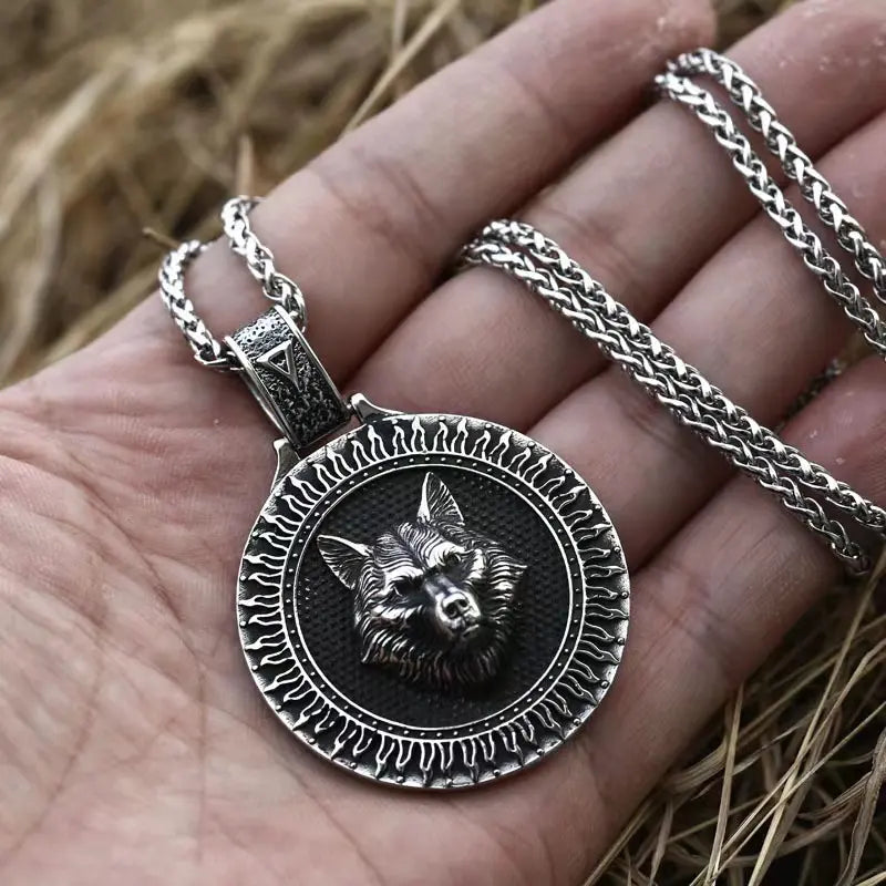 Wolf Head Pendant