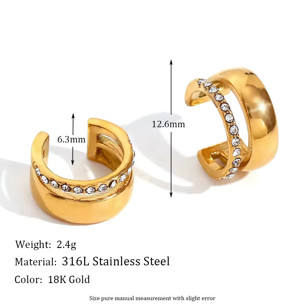 Flower Snake Clip-on Earrings