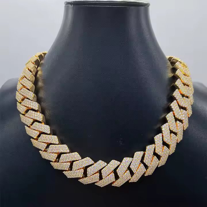 Gold Moissanite Chain