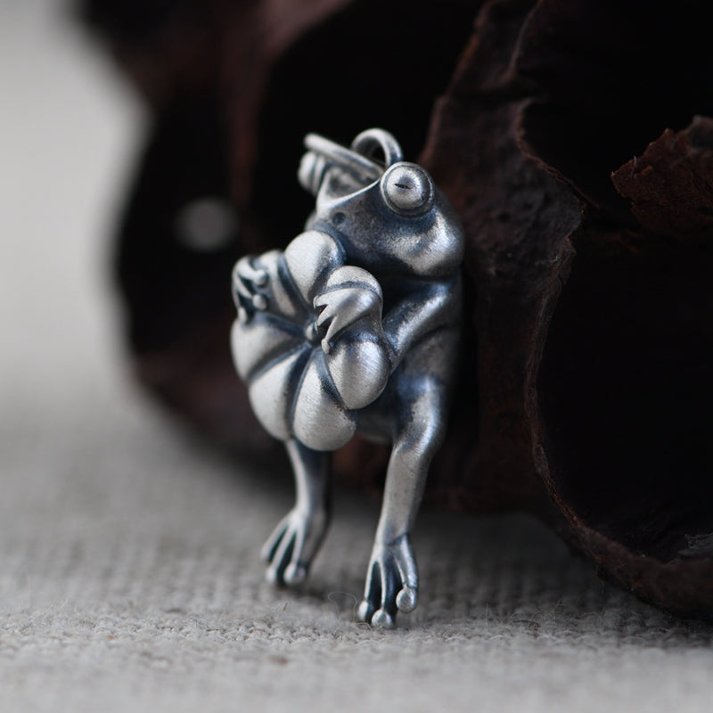 Lotus Frog Necklace