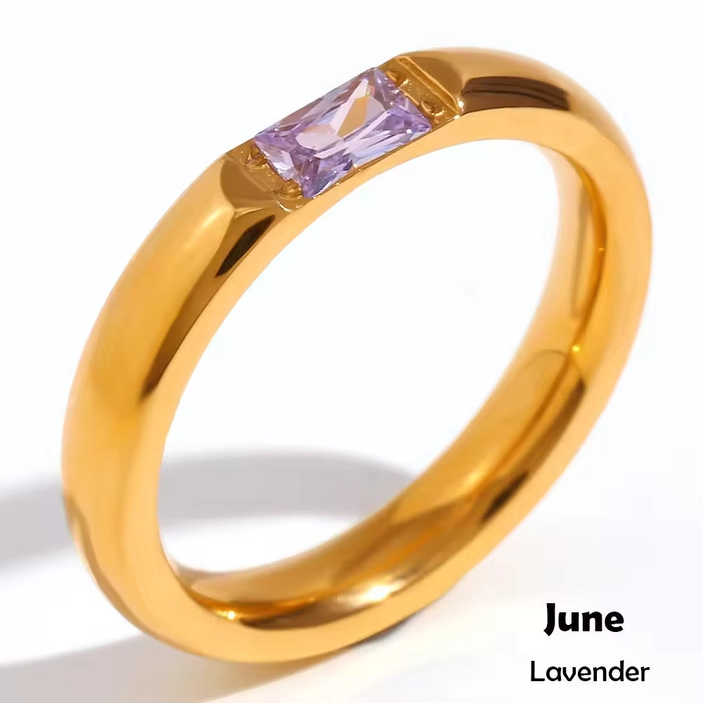 Zircon Birthstone Ring