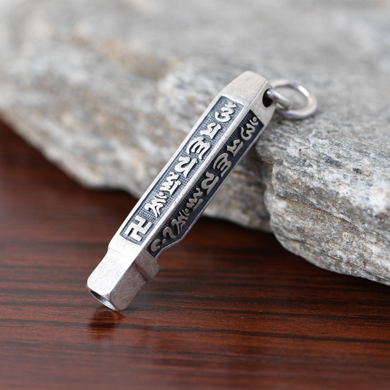 Six Word Scripture Whistle Necklace