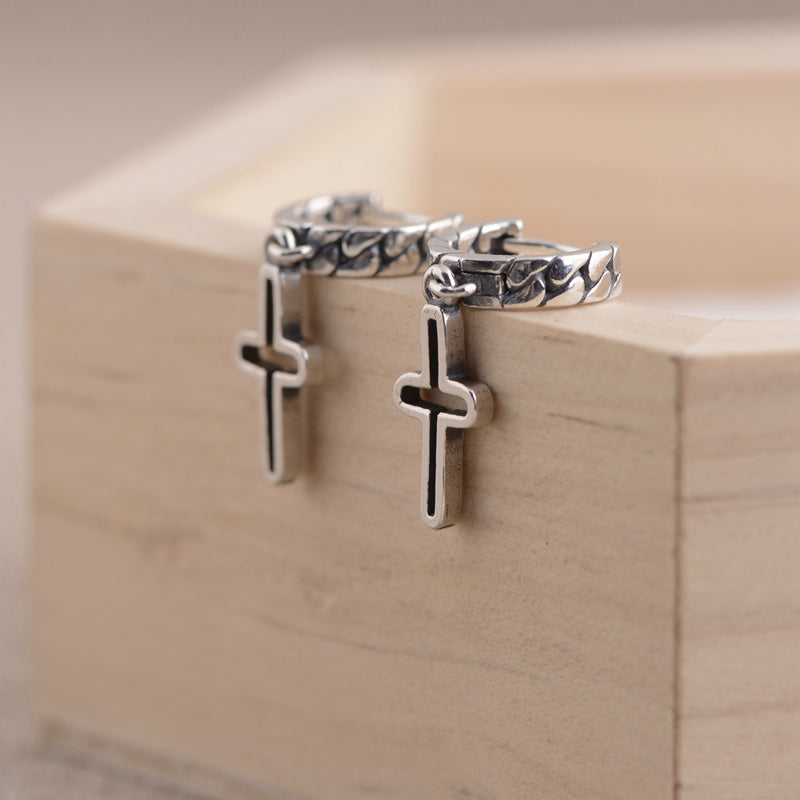 Cross Design Earrings
