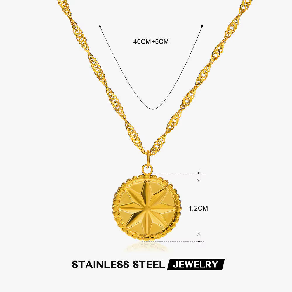 Golden Medallion Necklaces