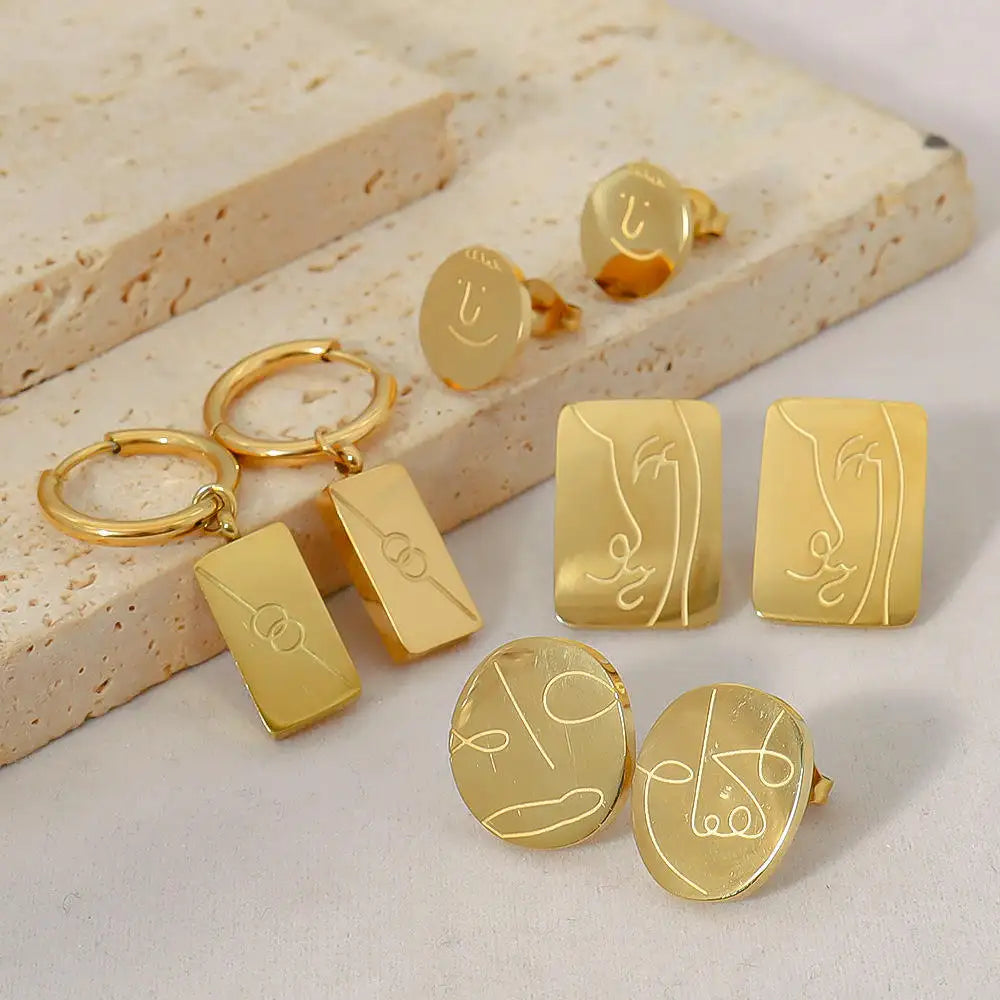Drop Hypoallergenic Chunky Hoop Earrings