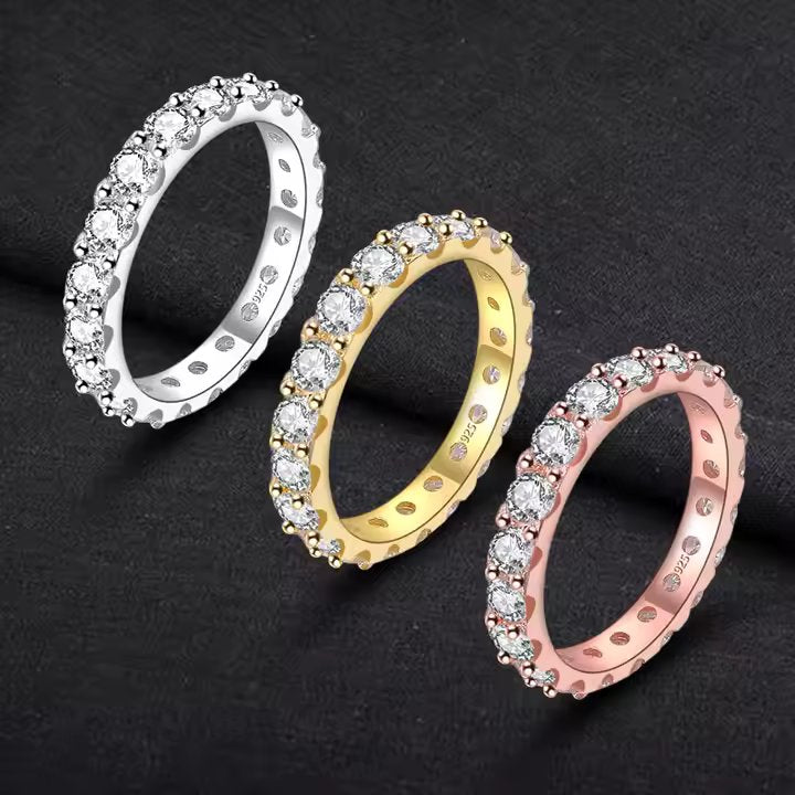 Moissanite Eternity Ring