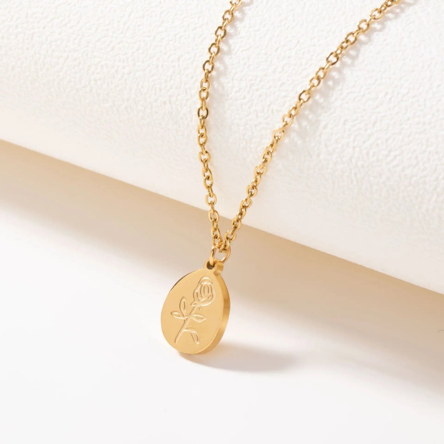 Rose Medallion Necklace