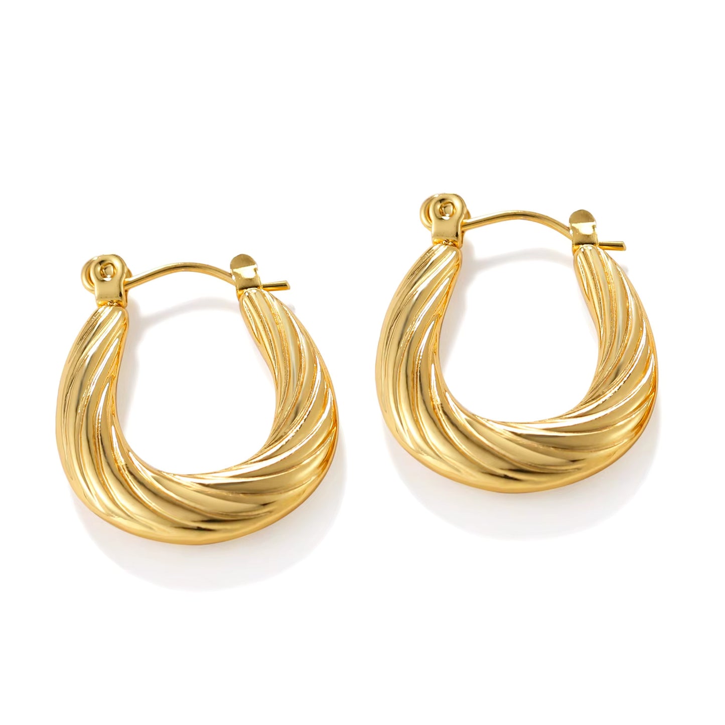 Geometric Gold Earrings