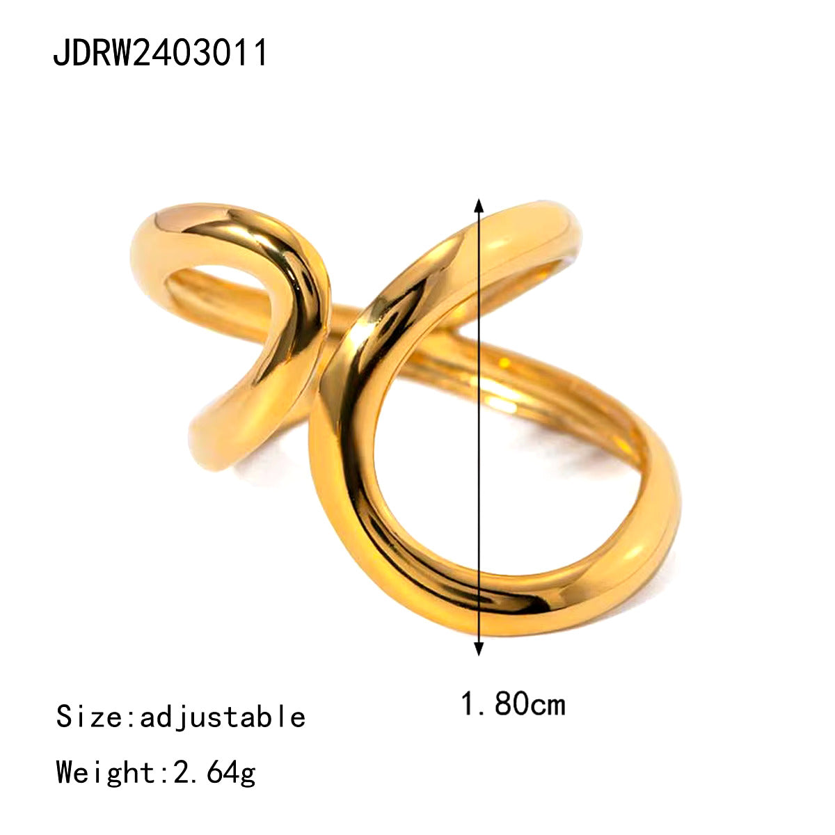 Gold Wave Ring