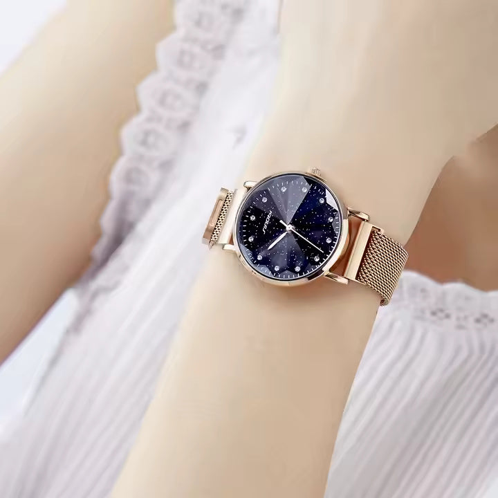 Rose Gold Starry Sky Watch