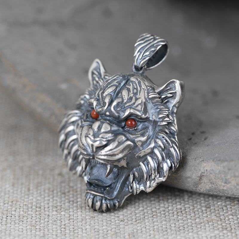 Rock Lion Head Necklace