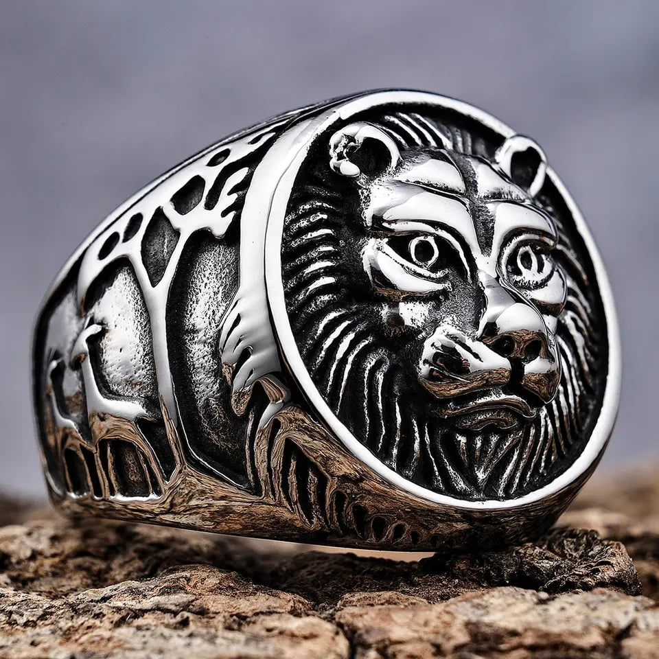 King Lion Head Ring
