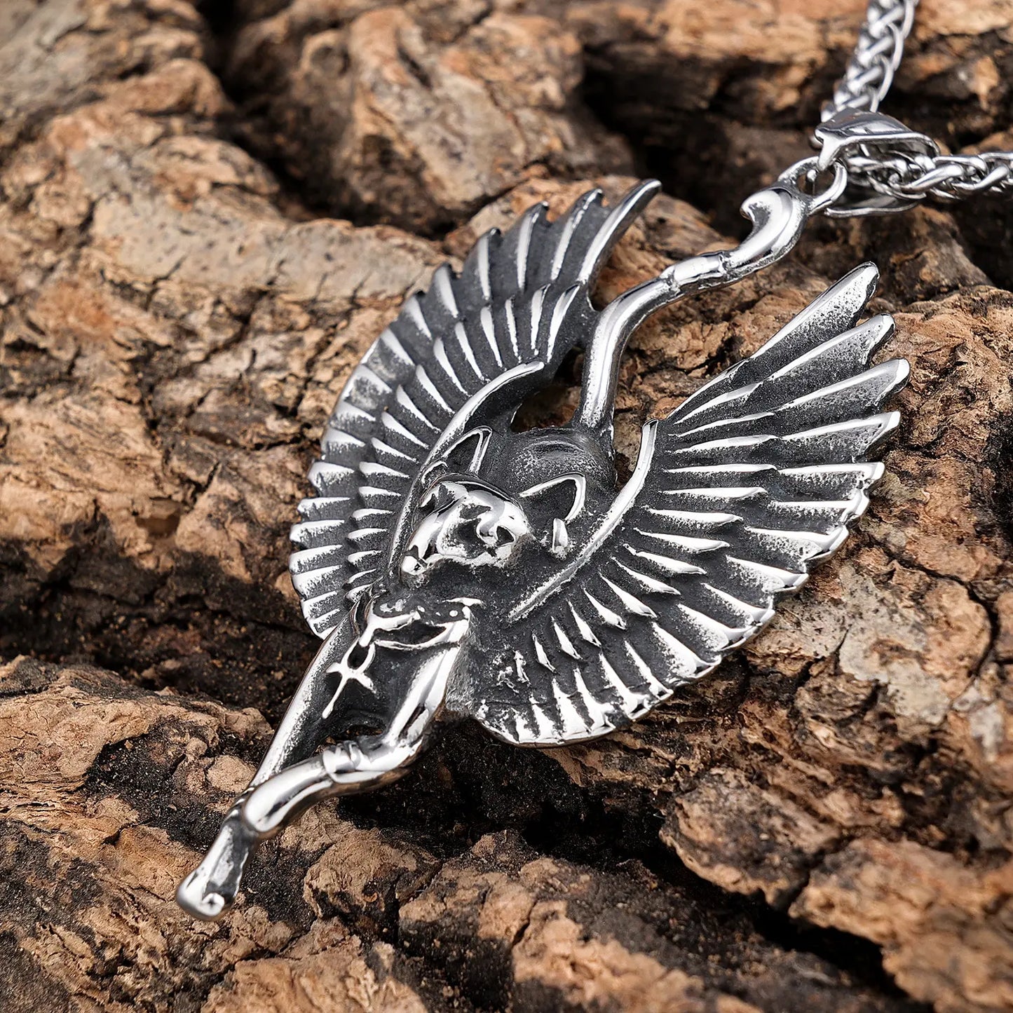 Winged Bastet Pendant