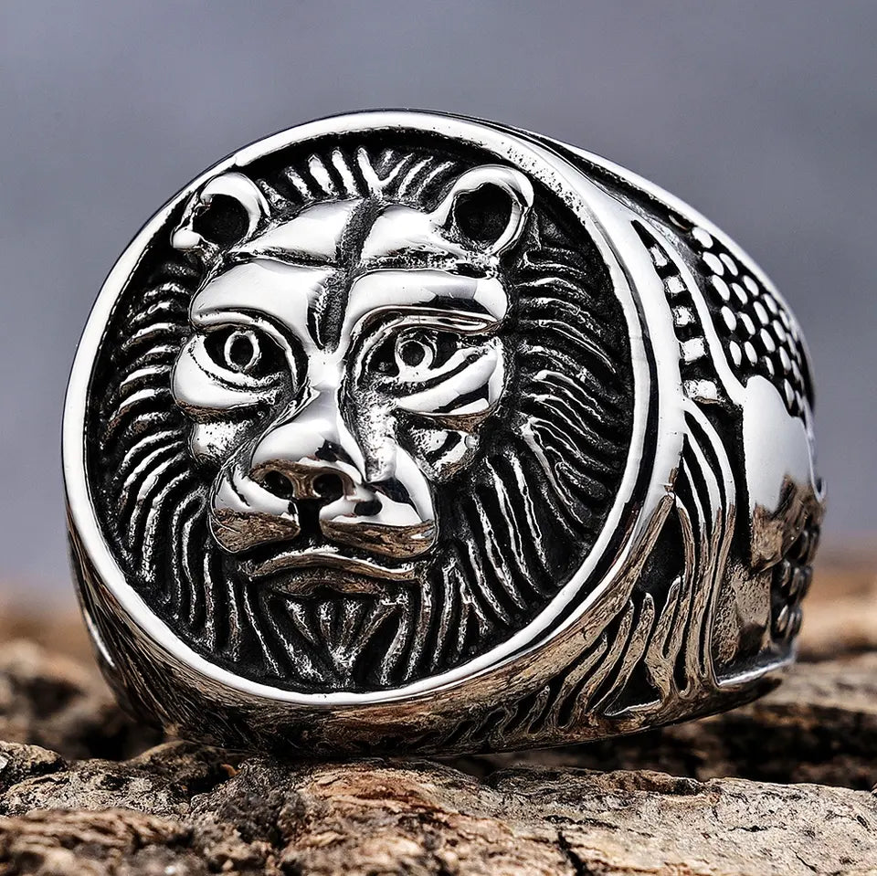 King Lion Head Ring