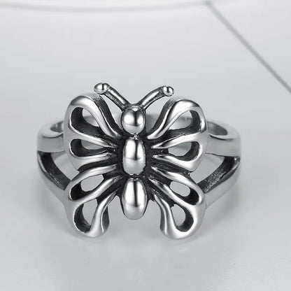 Adjustable Butterfly Ring
