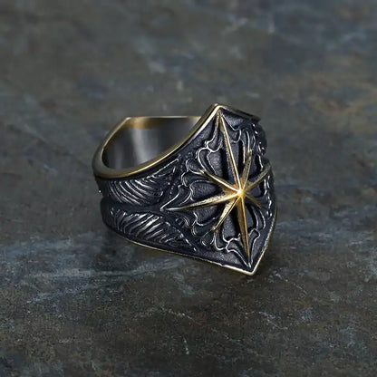 Compass Star Ring