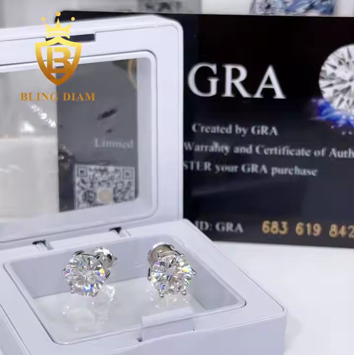 Moissanite Stud Earrings