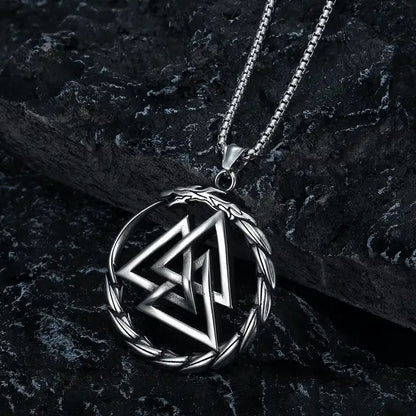 Valknut Jormungand Pendant