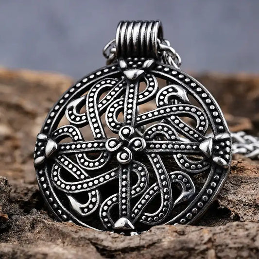 Shield Sun Cross Pendant