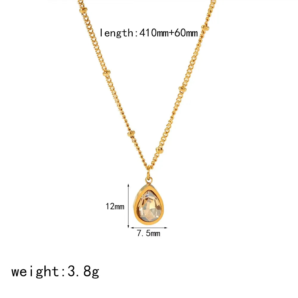 Teardrop Glow Necklace