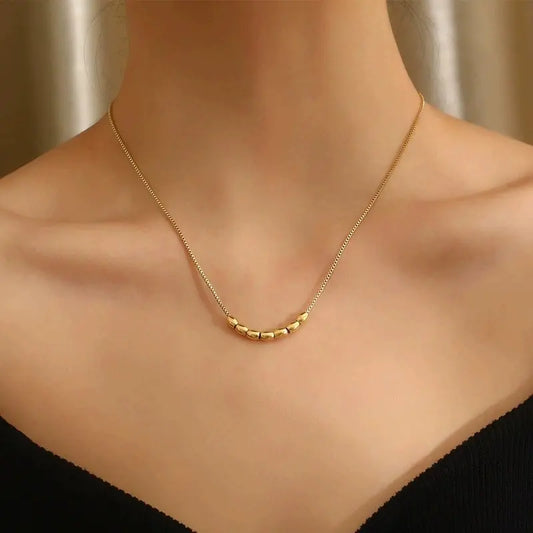 Gold Bead Necklace