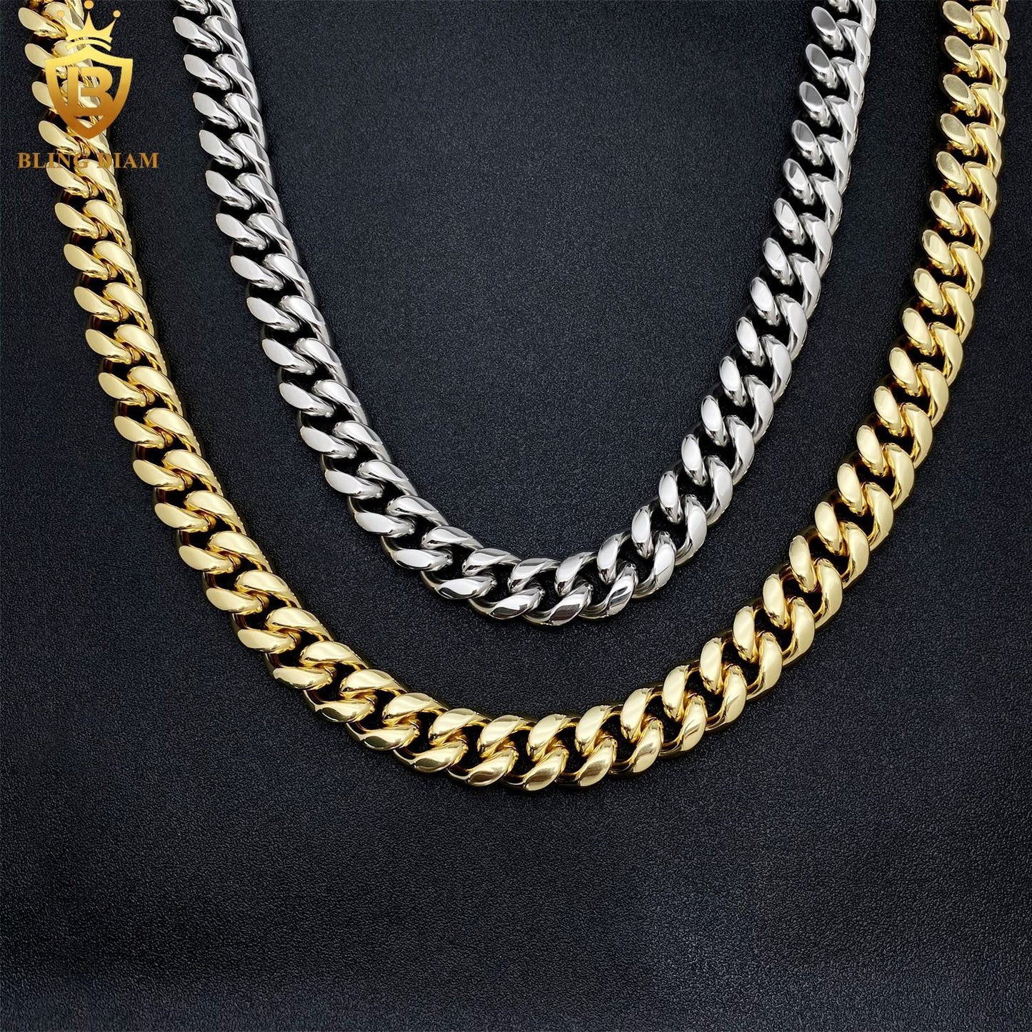 14mm Cuban Link 925 Sterling Silver Vvs Moissanite chain