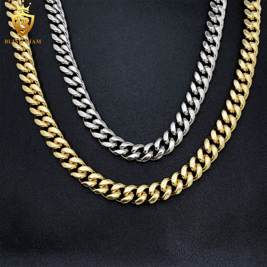 14mm Cuban Link 925 Sterling Silver Vvs Moissanite chain