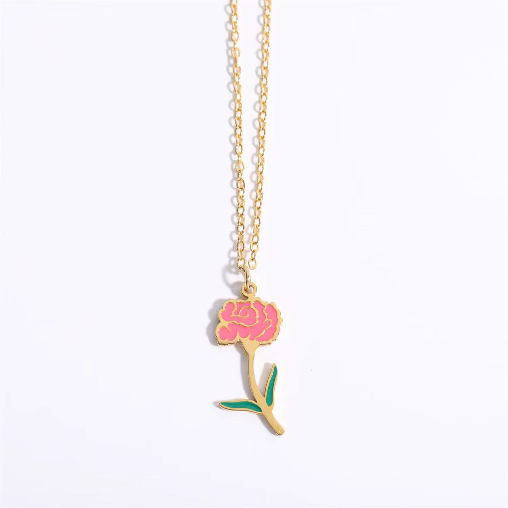 Floral Zodiac Necklace