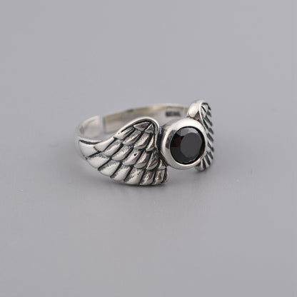 Feather Set Zircon ring