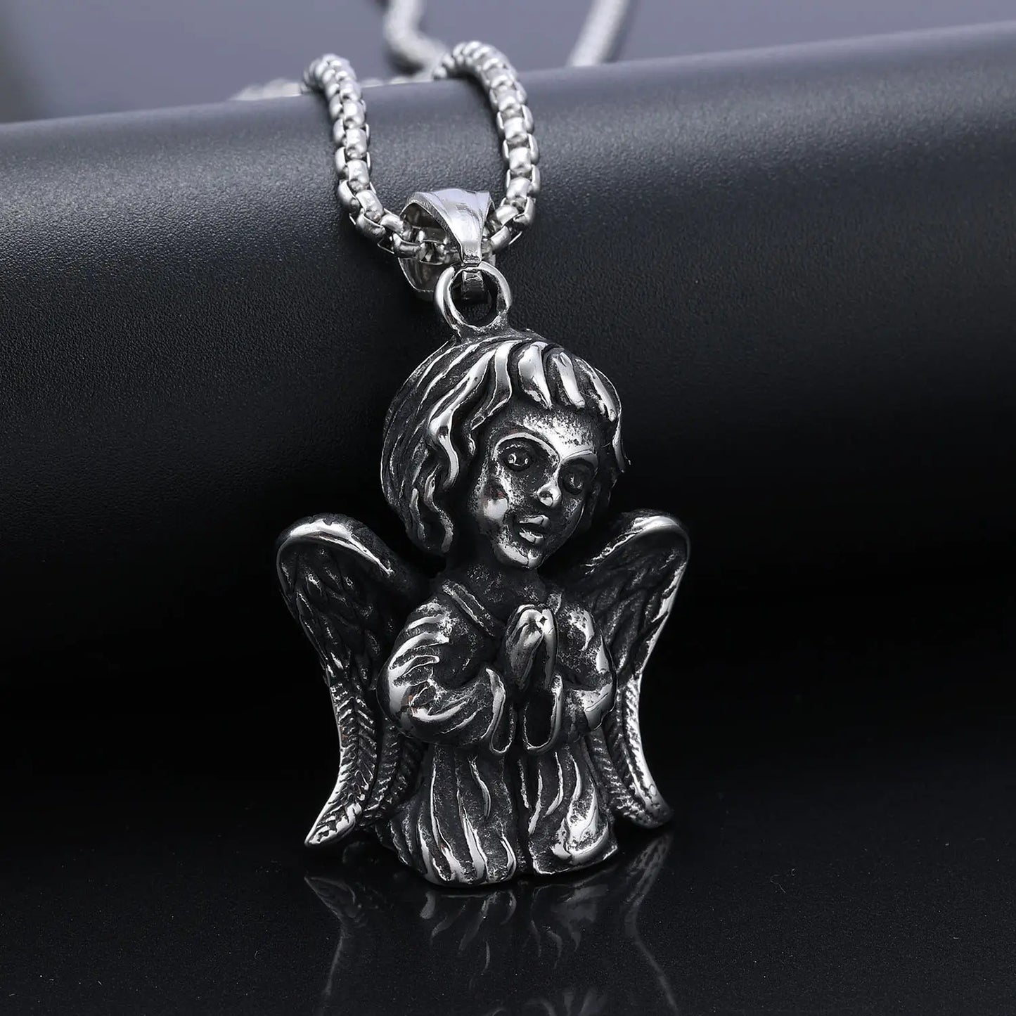 Lovely Praying Baby Angel necklace