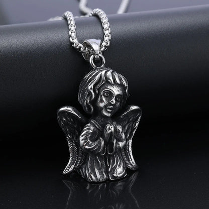 Lovely Praying Baby Angel necklace