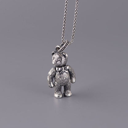 Bow Bear Necklace