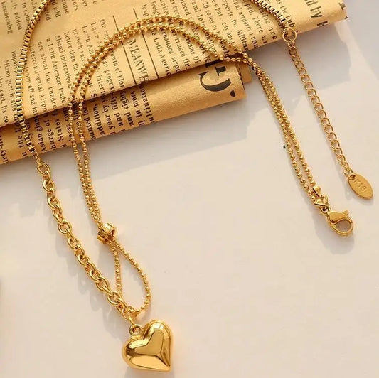 Golden Heart Necklace
