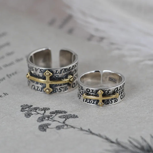 Silver Cross Ring