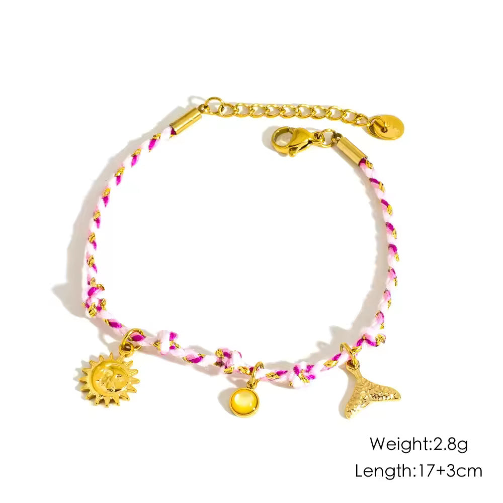 Colorful Braided Rope Bracelet