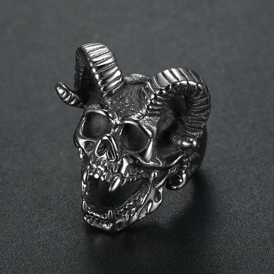 Satanic goat Ring