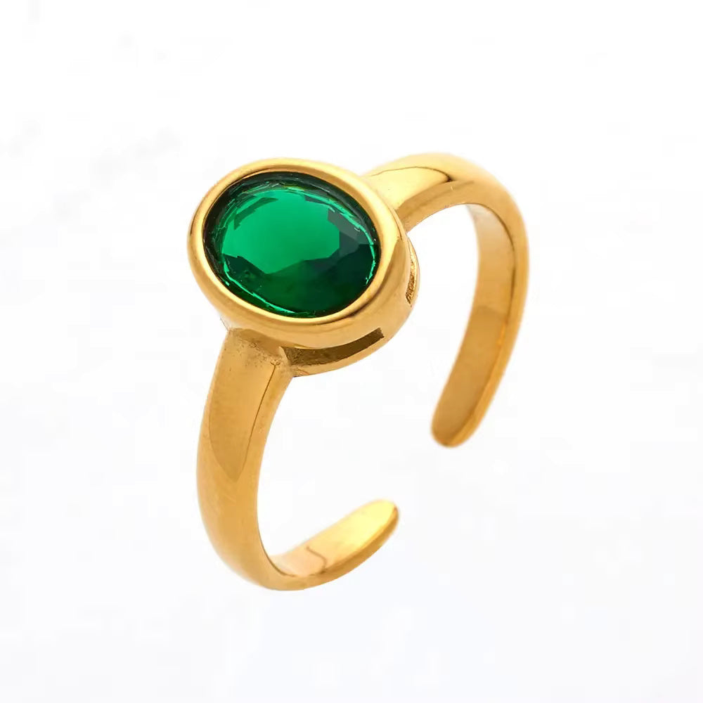 Oval Round Rings