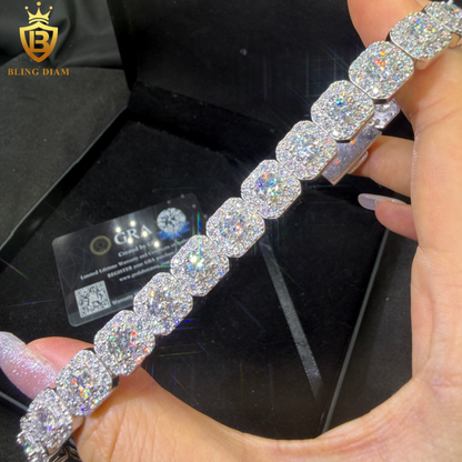 Iced Out Moissanite Tennis Bracelet