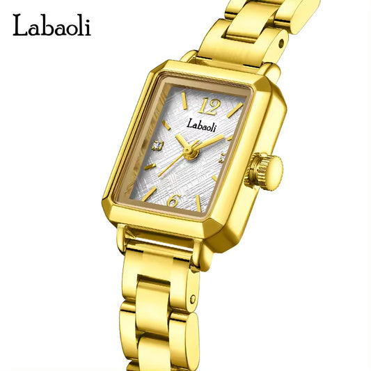 Gold Square Watch
