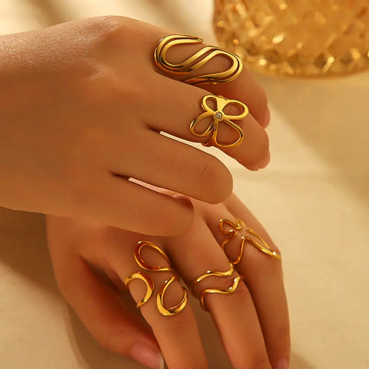 Gold Stack Rings